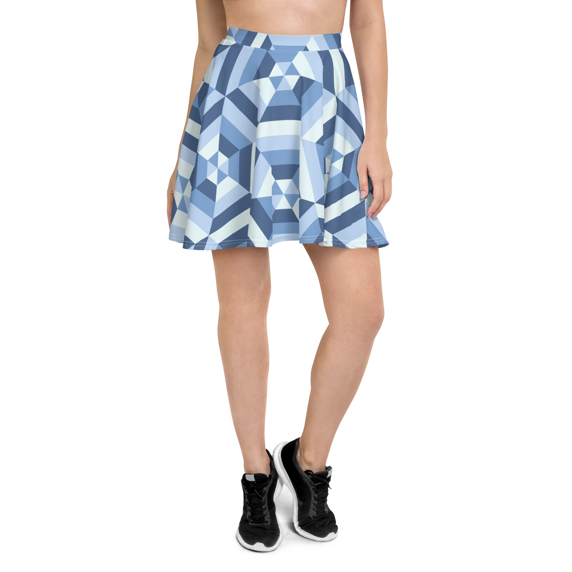 Tag & Stitch Women's Elastic Waist Skater Skirt