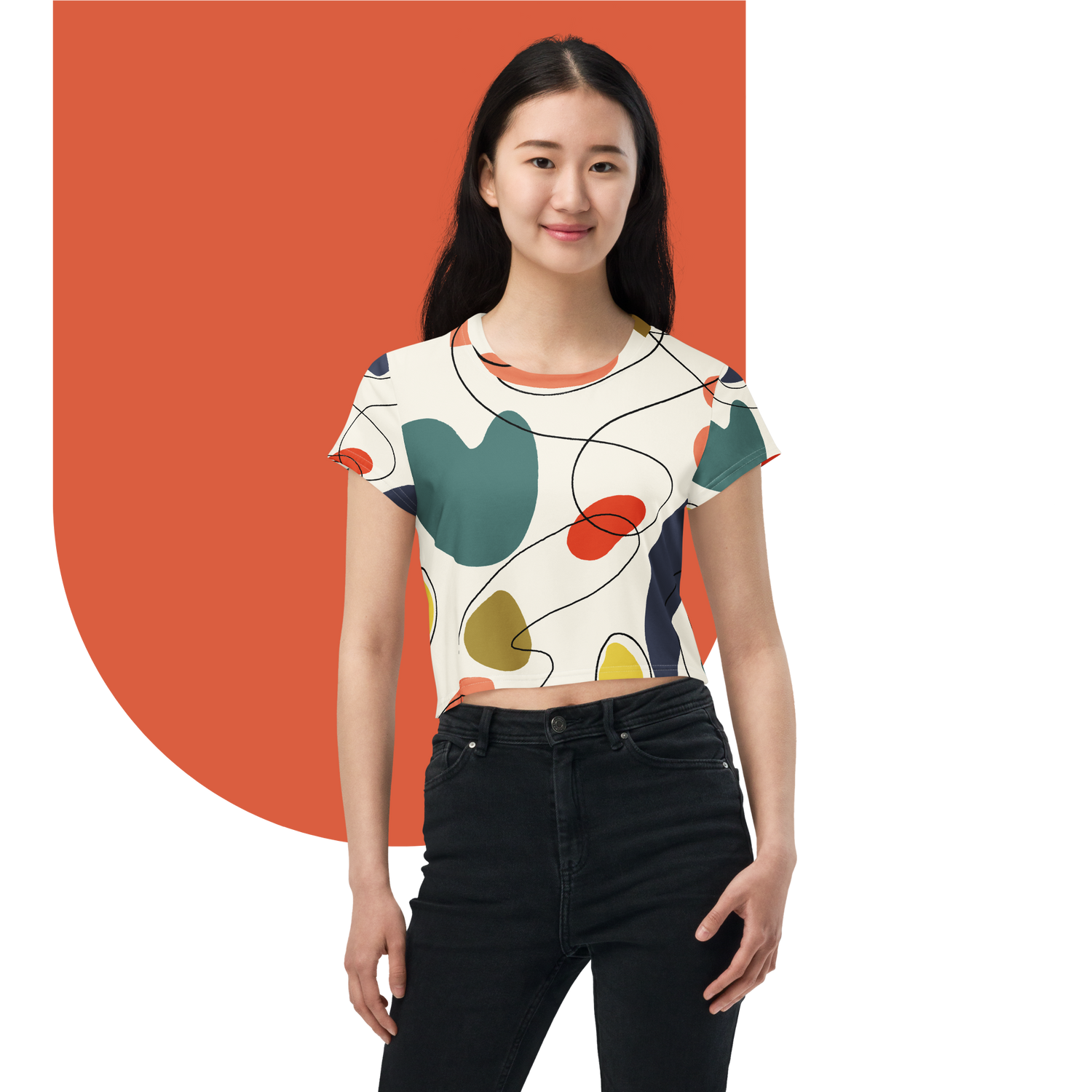 Women's Short-Sleeve Crop Top