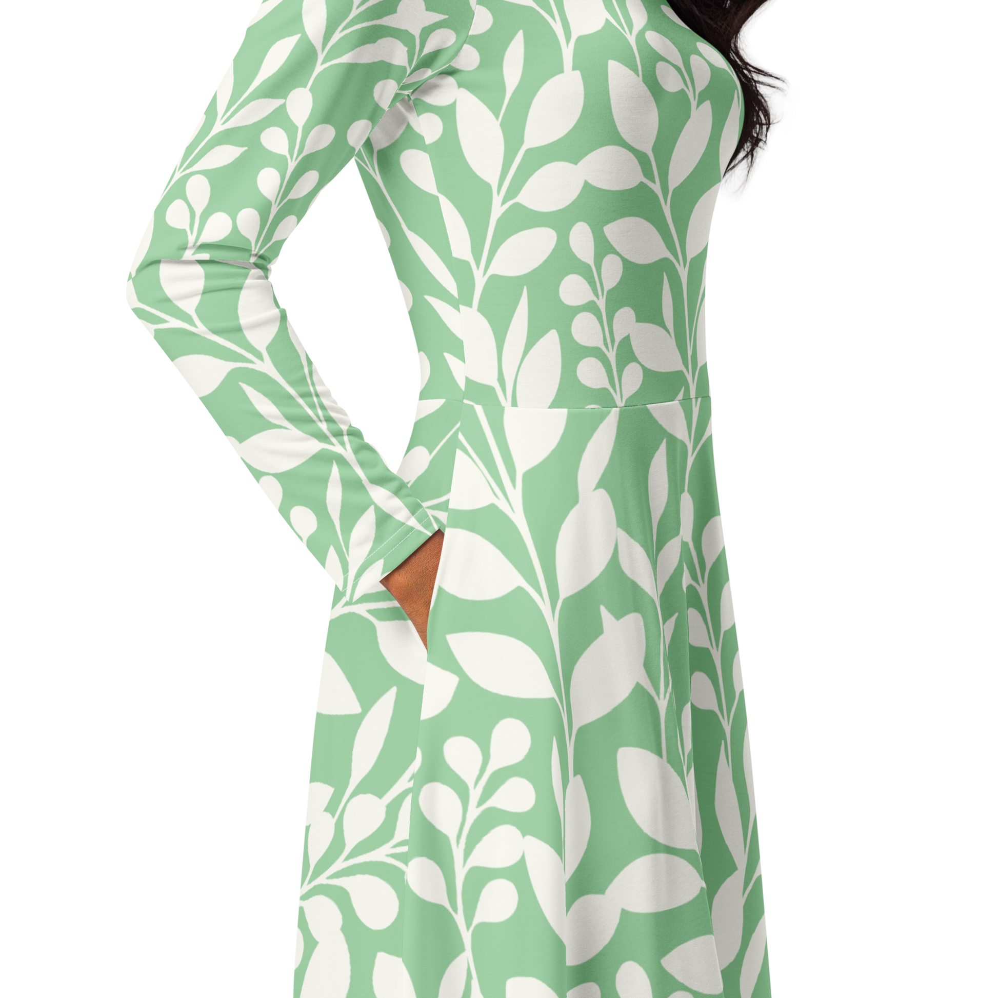 green and white midi dress with sleeves Women's Vintage Polka Dot Midi Dress Short Sleeve V-Neck Button Down Casual Summer Dress with Adjustable Waist Tie,Army Green L