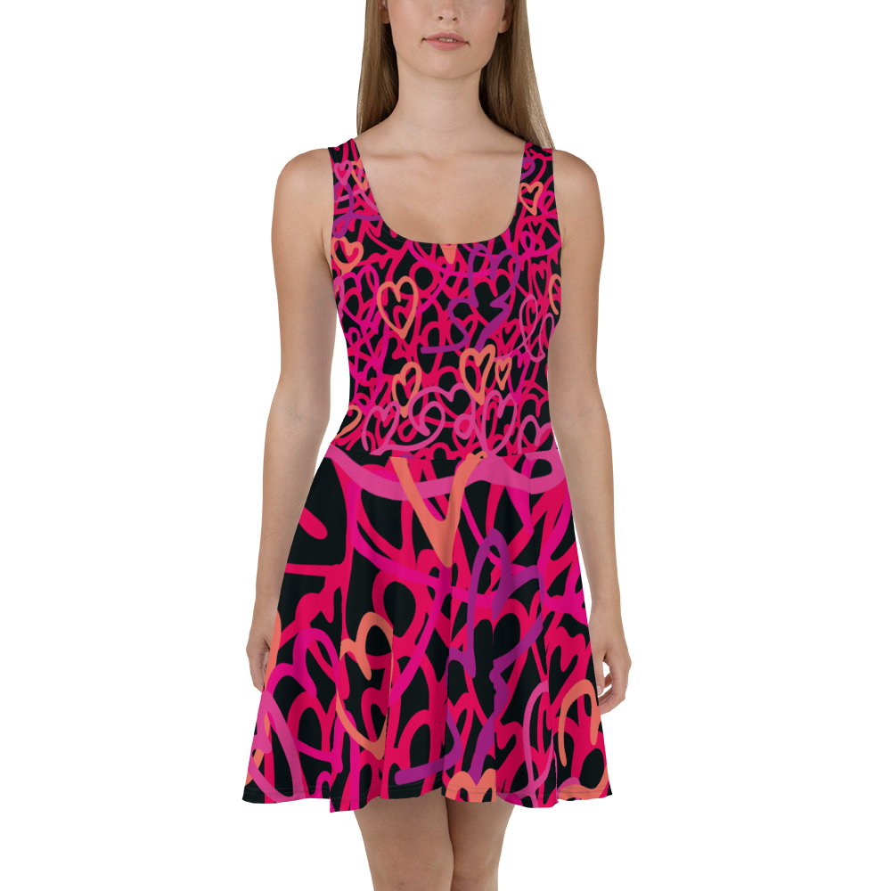 neon pink skater dress Hot Pink Skater Dress Style Studio