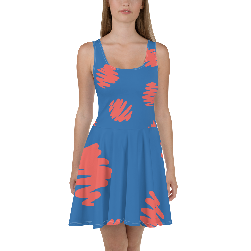 coral skater dress 19848 | McKenzie Jo | Coral | Solid Print | Skater Dress | Premium Luxe | Size XS - XL | Plus Size 2XL - 3XL | Shop Frazer Living Athleisure Clothing