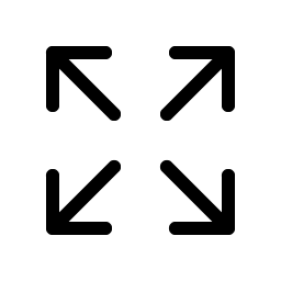 Four black arrows pointing in different directions on a white background.